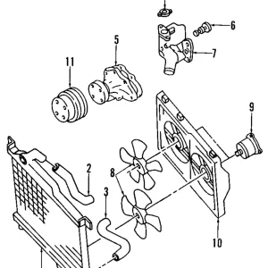 Water Pump Assembly - Mazda (N3C1-15-010D)