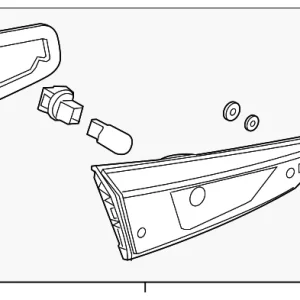 Backup Lamp Assembly - Mazda (B45A-51-3F0)