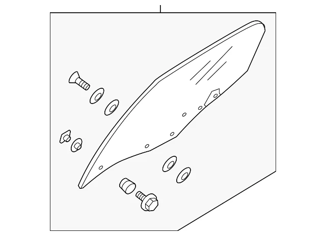 Door Glass - Mazda (NE51-58-510A)