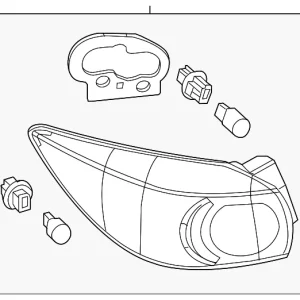 Tail Lamp Assembly - Mazda (BHP1-51-150C)
