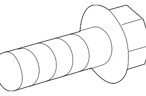 Water Outlet Bolt - Mazda (9XF0-06-157L)