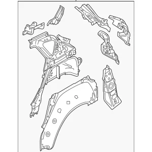 Inner Panel Assembly - Mazda (BBY1-71-100A)