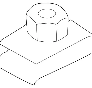 Fog Lamp Assembly Retainer Nut - Mazda (TD11-50-133)