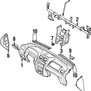 Instrument Panel - Mazda (BG1N-60-401C-90)