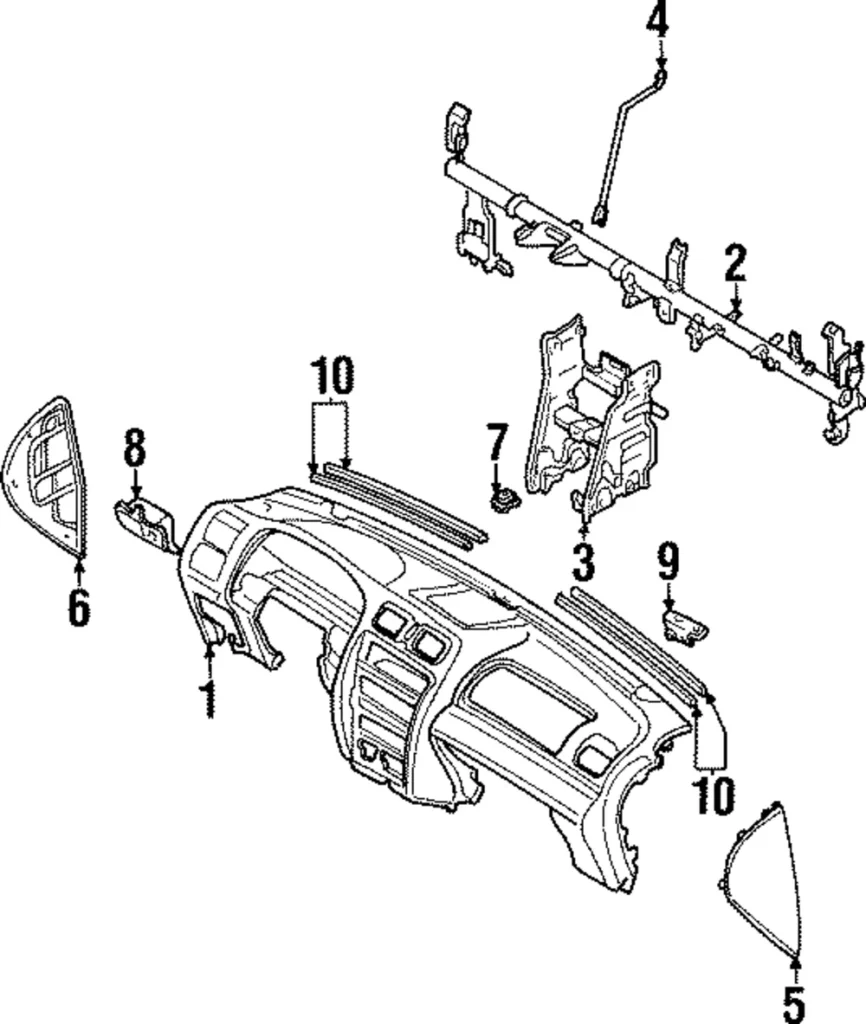 Instrument Panel - Mazda (BG1N-60-401C-90)
