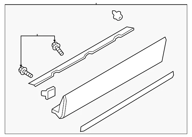Lower Molding - Mazda (TK49-51-RD0B)