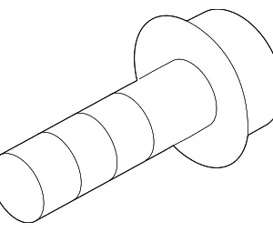 Fan Assembly Bolt - Mazda (PE21-15-T52)