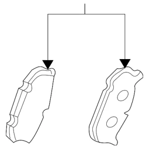 Disc Brake Anti-Rattle Clip Set - Mazda (GPYA-26-49ZA)