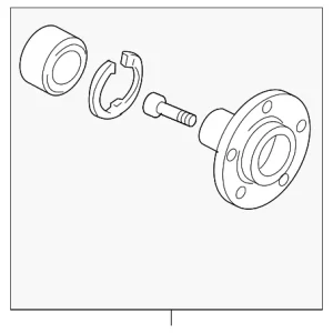 Hub & Bearing - Mazda (BP4K-33-15XB)