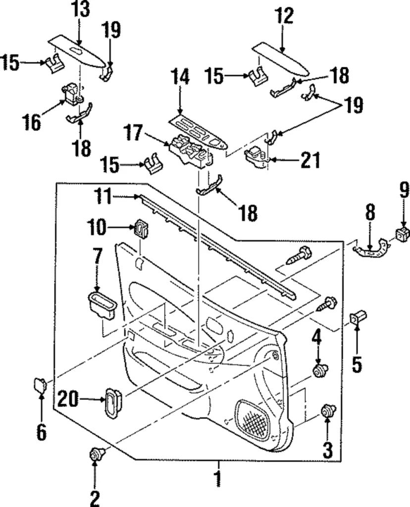 Switch Panel Spring - Mazda (LB84-68-8N1)