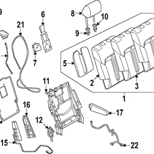 Seat Back Assembly - Mazda (KEWW-88-43Y-23)