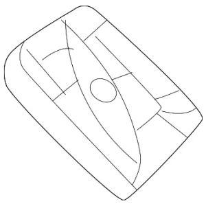 Seat Belt Guide - Mazda (DN4J-88-2M7-02)