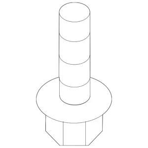 Engine Cradle Rear Bolt - Mazda (9YA0-21-457)