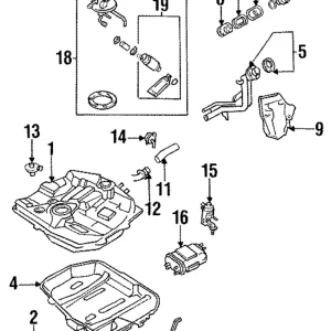 Fuel Tank Mount Strap - Mazda (BC1M-42-720)