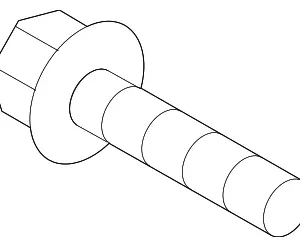 Trailing Arm Mount Bolt - Mazda (9YA0-2W-602)