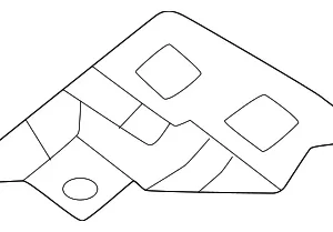 Apron Reinforced Front Bracket - Mazda (VA40-53-12Z)