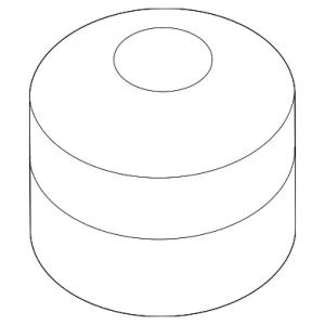 Reservoir Tank Mount Bushing - Mazda (PAF2-15-202)