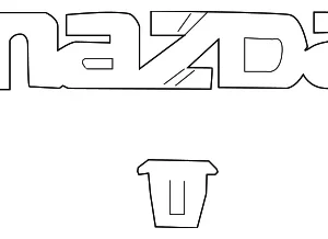 Nameplate - Mazda (BN8V-51-710A)
