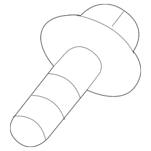 Quarter Panel Speaker Screw - Mazda (9973-50-412)