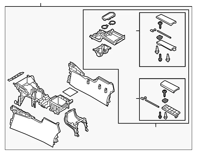 Console Rear - Mazda (TK52-64-420L-04)