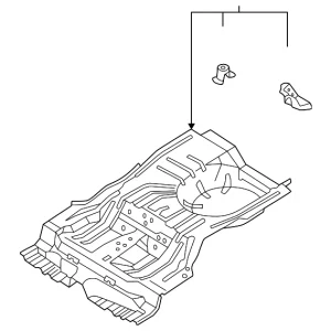 Rear Floor Pan - Mazda (GDYB-53-71Y)