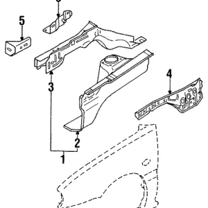 Reinforcement - Mazda (B481-54-281D)