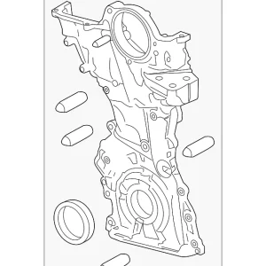 Timing Cover - Mazda (PXK8-10-500)
