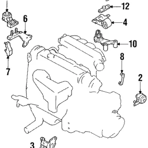 Rear Mount Bracket - Mazda (GJ21-39-070D)