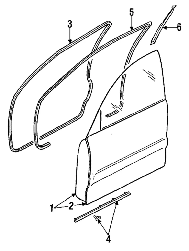 Lower Weather-Strip - Mazda (GA2K-58-76XA)
