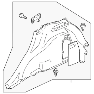 Lower Quarter Trim - Mazda (D652-68-850G)