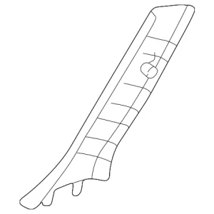Windshield Pillar Trim - Mazda (LC62-68-160D-77)