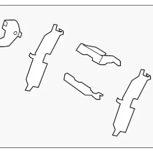 Disc Brake Anti-Rattle Clip Set - Mazda (L2Y7-26-49Z)