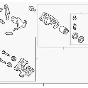 Caliper Assembly - Mazda (K0Y1-26-98ZA)