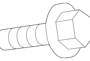 Dust Cover Bolt - Mazda (T001-42-245)
