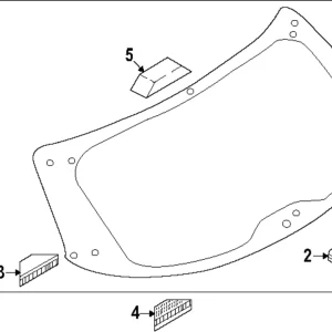 Lift Gate Glass - Mazda (KMV6-63-930)