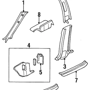 Cowl Trim - Mazda (BC1D-68-390E-09)