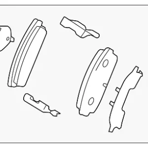 Brake Pads Rear - Mazda (F1Y0-26-48ZA)
