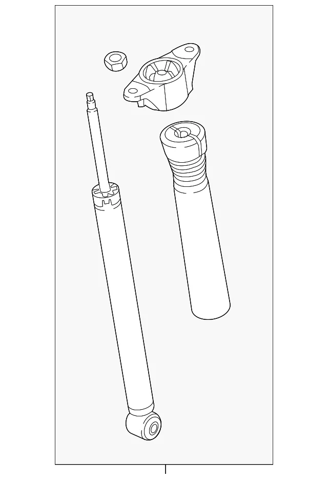 Suspension Shock Absorber - Mazda (TN39-28-700A)