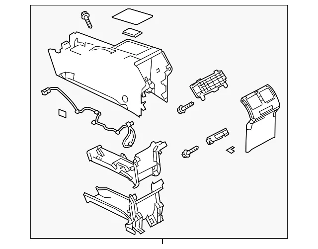 Rear Console - Mazda (CG39-64-420-02)