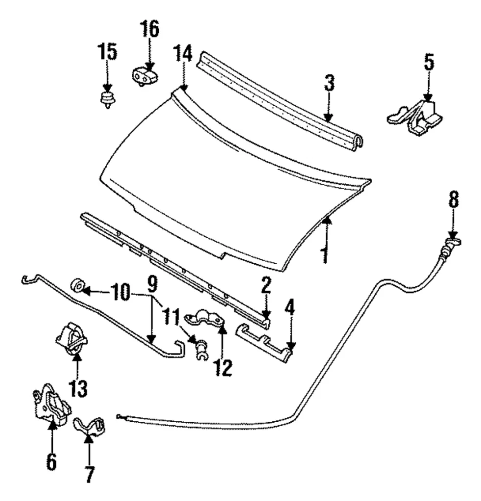 Latch - Mazda (LA01-56-620F)