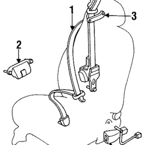 Lap & Shoulder Belt - Mazda (EA70-57-630D-00)