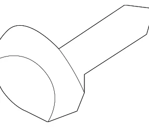License Bracket Screw - Mazda (9986-50-540B)