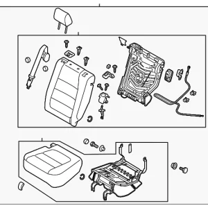 Seat Assembly - Mazda (KD35-57-25XR-02)