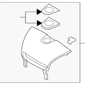 Center Cover - Mazda (F152-55-210B)