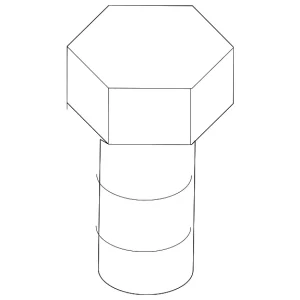 License Frame Bolt - Mazda (9CE6-00-620)
