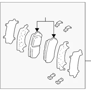 Brake Pads Front - Mazda (LDY7-33-28ZA)