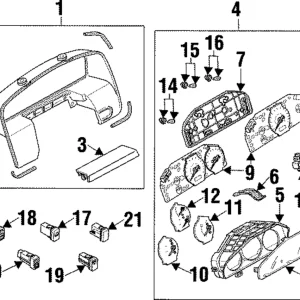 Hazard Switch - Mazda (B21M-66-4H0A)