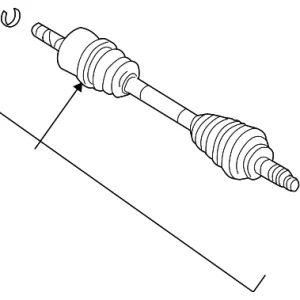 Cv Intermediate Shaft - Mazda (ZZCA-25-700A)
