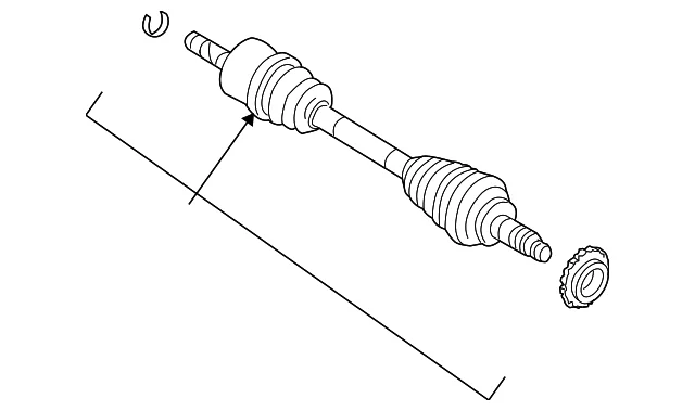 Cv Intermediate Shaft - Mazda (ZZCA-25-700A)