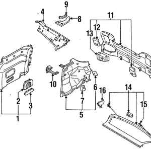 Sail Trim - Mazda (B467-68-250B-35)